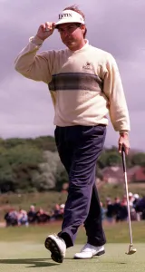Fred Couples stepping out at Open Championship July 1997 at Troon Fred Couples stepping out at Open Championship July 1997 at Troon