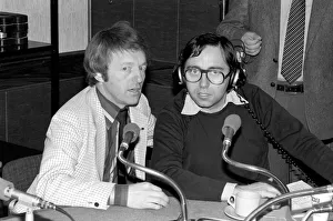 Fred Housego with magician Paul Daniels in the studio today. January 1981 81-00036 Fred Housego with magician Paul Daniels in the studio today. January 1981 81-00036