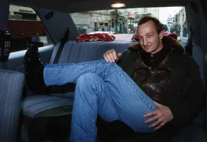 Freddie Englund actor sitting in back of car Freddie Englund actor sitting in back of car