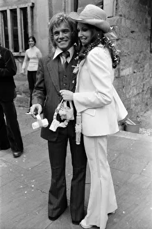 Freddie Starr and his bride Sandy Morgan after their marriage at a Registry Office in Freddie Starr and his bride Sandy Morgan after their marriage at a Registry Office in
