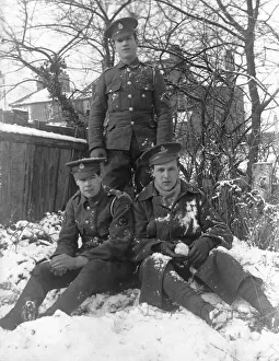Three friends, one from the Royal Artillery (Right) and two from the Royal Medical Corps Three friends, one from the Royal Artillery (Right) and two from the Royal Medical Corps