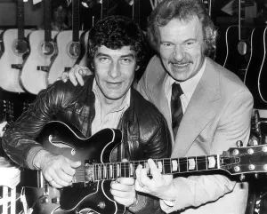 Gareth Hunt Actor and Bert Weedon - Oct 1977 Gareth Hunt Actor and Bert Weedon - Oct 1977