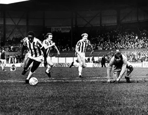 Garth Crooks, Stoke City footballer, in the match against Aston Villa Other Garth Crooks, Stoke City footballer, in the match against Aston Villa Other