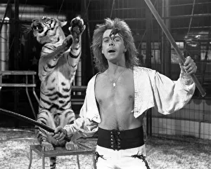 Gary Ambrose of Austen Brothers circus performing with a Bengal tiger, at Preston Park Gary Ambrose of Austen Brothers circus performing with a Bengal tiger, at Preston Park