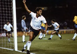 Gary Lineker celebrates after scoring the only for England against Brazil at Wembley Gary Lineker celebrates after scoring the only for England against Brazil at Wembley