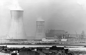 General view of cooling towers at ICI, Wilton. 11th August 1977 General view of cooling towers at ICI, Wilton. 11th August 1977
