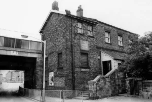 A general view of the exterior of Percy Main Railway Station on 10th July 1977 A general view of the exterior of Percy Main Railway Station on 10th July 1977