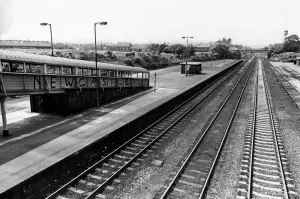 A general view of the graffiti covered Pelaw Railway Station on 30th June 1976 A general view of the graffiti covered Pelaw Railway Station on 30th June 1976