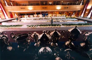 A general view of a leek and flower show at the Lancastian Suite of the Federation A general view of a leek and flower show at the Lancastian Suite of the Federation