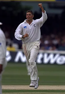 Geoff Allott July 1999 Allott celebrates his wicket of Andrew Caddick in the 2nd Geoff Allott July 1999 Allott celebrates his wicket of Andrew Caddick in the 2nd