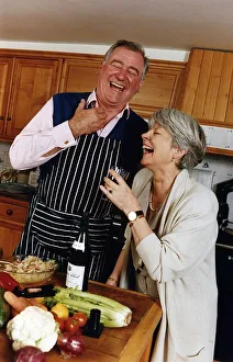 George Baker Actor cooking with Louie Ramsay George Baker Actor cooking with Louie Ramsay