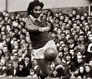 George Best Football Player - August 1971 in action for Manchester United against George Best Football Player - August 1971 in action for Manchester United against