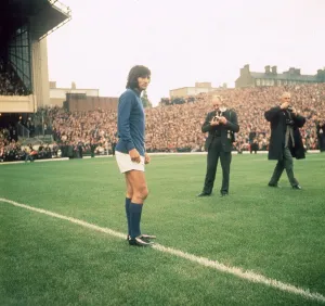 George Best footballer Manchester United footballer surrounded by photographers at George Best footballer Manchester United footballer surrounded by photographers at