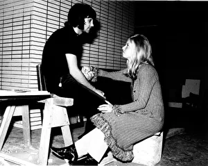 George Best and girlfriend Siv Hederby hold hands August 1970 at his new home under George Best and girlfriend Siv Hederby hold hands August 1970 at his new home under