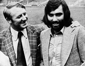 George Best Manchester United football returning to club seen here with Tommy Dockety George Best Manchester United football returning to club seen here with Tommy Dockety