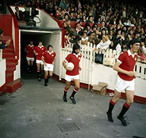 George Best of Manchester United walks onto the pitch at Old Trafford before their George Best of Manchester United walks onto the pitch at Old Trafford before their