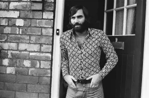 George Best seen here at his Manchester home after rumours that Stoke manager Tony George Best seen here at his Manchester home after rumours that Stoke manager Tony