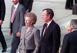 George Bush and Margaret Thatcher at LAP 31st May 1989 George Bush and Margaret Thatcher at LAP 31st May 1989