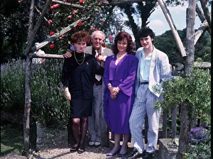 George Cole Actor with wife Penny and daughter Tara and son Toby July 1987 George Cole Actor with wife Penny and daughter Tara and son Toby July 1987