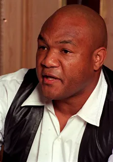 George Foreman former heavyweight Boxing champion October 1989 George Foreman former heavyweight Boxing champion October 1989