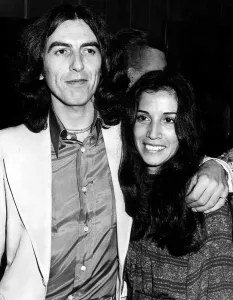 George Harrison formerly of The Beatles with wife Olivia Arias November 1976 George Harrison formerly of The Beatles with wife Olivia Arias November 1976
