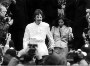 George Harrison and wife Olivia at the wedding of fellow ex Beatle Ringo Starr April George Harrison and wife Olivia at the wedding of fellow ex Beatle Ringo Starr April