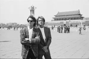 George Michael and Andrew Ridgeley from Wham ! in China. 1985 George Michael and Andrew Ridgeley from Wham ! in China. 1985