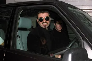 GEORGE MICHAEL AND FRIEND David Austin IN HIS CAR GEORGE MICHAEL AND FRIEND David Austin IN HIS CAR