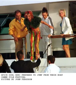 Geri Halliwell ginger spice of pop group Spice Girls at Cannes Film Festival Geri Halliwell ginger spice of pop group Spice Girls at Cannes Film Festival