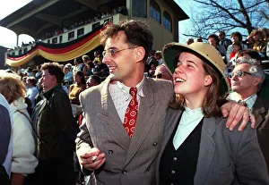 German horse race crowd 1990, February 1990 German horse race crowd 1990, February 1990