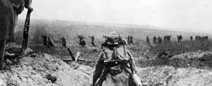 Germans seen here surrendering to French forces in Champagne. 27th November 1915 Germans seen here surrendering to French forces in Champagne. 27th November 1915
