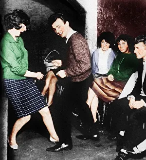Gerry Marsden and Cilla Black on the dance floor at the cavern club in liverpool in Gerry Marsden and Cilla Black on the dance floor at the cavern club in liverpool in