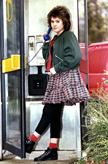 Gillian Kearney former Brookside actress - February 1988 Gillian Kearney former Brookside actress - February 1988