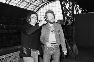 Images Dated 18th December 1975: Ginger Baker (right), Drummer and founder of the rock band Cream, with Mel Bush