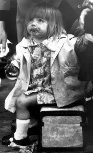 Girl waiting for the train in Belfast. 15th July 1972 Girl waiting for the train in Belfast. 15th July 1972