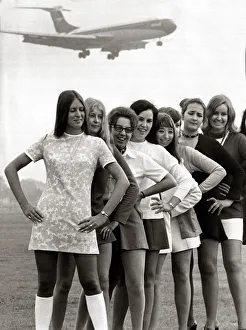 Girl workers at BEA at Heathrow Airport have formed a group called the Mini preservation Girl workers at BEA at Heathrow Airport have formed a group called the Mini preservation