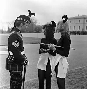 Images Dated 6th April 1977: Glamour / Military / Unusual: Bunny girls at Sandhurst. April 1977 77-01991-006