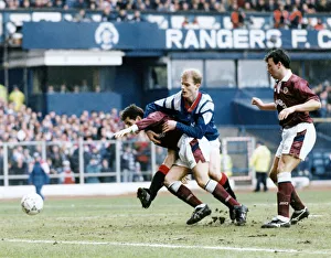 Glasgow Rangers 2 v Heart of Midlothian 0. Scottish Cup quarter final match at Glasgow Rangers 2 v Heart of Midlothian 0. Scottish Cup quarter final match at