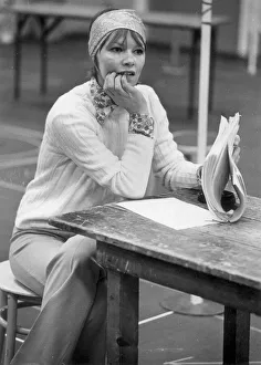 Glenda Jackson reads her lines for her role as Queen Elizabeth I in a BBC TV series Glenda Jackson reads her lines for her role as Queen Elizabeth I in a BBC TV series
