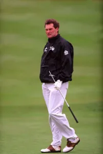 Glenn Hoddle Football September 98 England football coach playing golf Glenn Hoddle Football September 98 England football coach playing golf