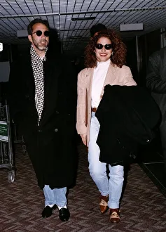 Gloria Estefan and husband Emilio at London airport Gloria Estefan and husband Emilio at London airport