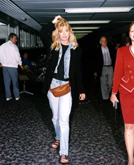 Goldie Hawn Actress walking through an Airport Goldie Hawn Actress walking through an Airport