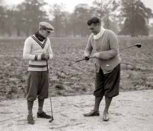 Golf at Stoke Poges Golf Club November 1923 Roy Royston (left Golf at Stoke Poges Golf Club November 1923 Roy Royston (left