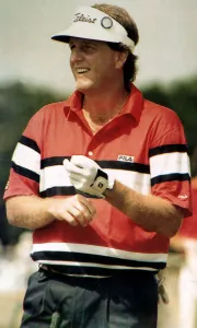 Golfer Mark Calcavecchia at the British Open Golf Tournament July 1989 Golfer Mark Calcavecchia at the British Open Golf Tournament July 1989
