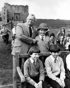 Former Goon Sir Harry Secombe flew into Newcastle Former Goon Sir Harry Secombe flew into Newcastle