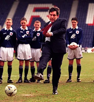 Gordon Browns scores a penalty at Raith Rovers March 1999 Gordon Browns scores a penalty at Raith Rovers March 1999
