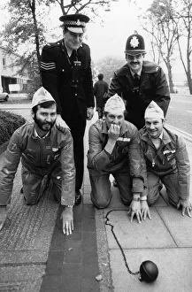 Gotcha ... Sgt John Langford and Pc David Christie apprehend convicts at Parkside Gotcha ... Sgt John Langford and Pc David Christie apprehend convicts at Parkside