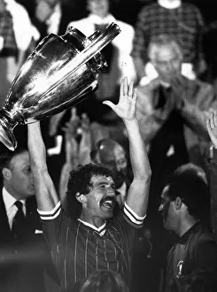 Graeme Souness of Liverpool with European Cup 1984 won for the fourth time Graeme Souness of Liverpool with European Cup 1984 won for the fourth time