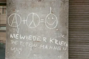 Graffiti on a residential wall in East Berlin, Germany 22nd September 1989 Graffiti on a residential wall in East Berlin, Germany 22nd September 1989