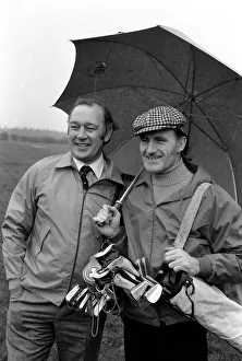 Graham Hill and Larry Webb. January 1975 75-00355-005 Graham Hill and Larry Webb. January 1975 75-00355-005